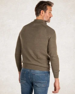 NZA New Zealand Auckland Katoenen trui met halve rits -