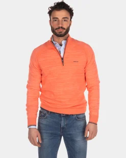 NZA New Zealand Auckland Katoenen trui met halve rits -