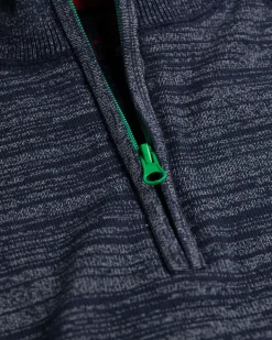 NZA New Zealand Auckland Katoenen trui met rits Grey -