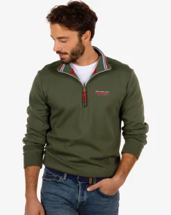 NZA New Zealand Auckland Katoenen trui met rits Urenui -