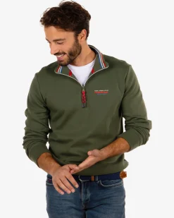 NZA New Zealand Auckland Katoenen trui met rits Urenui -