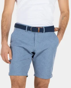 NZA New Zealand Auckland Korte chino met bladerprint -