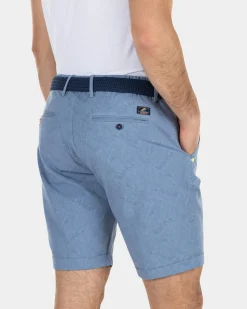 NZA New Zealand Auckland Korte chino met bladerprint -