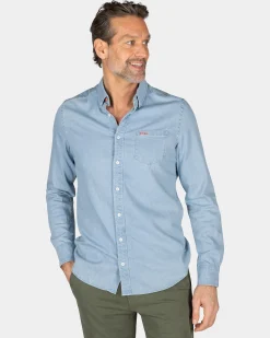 NZA New Zealand Auckland Lichtblauw jeansoverhemd