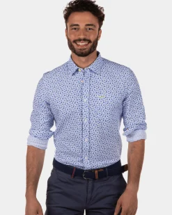 NZA New Zealand Auckland Lichtblauw katoenen overhemd Onoke -