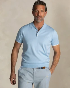 NZA New Zealand Auckland Lichtblauw klassiek poloshirt