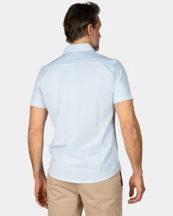 NZA New Zealand Auckland Lichtblauw overhemd met korte mouw