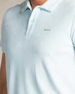NZA New Zealand Auckland Lichtblauwe badstof polo