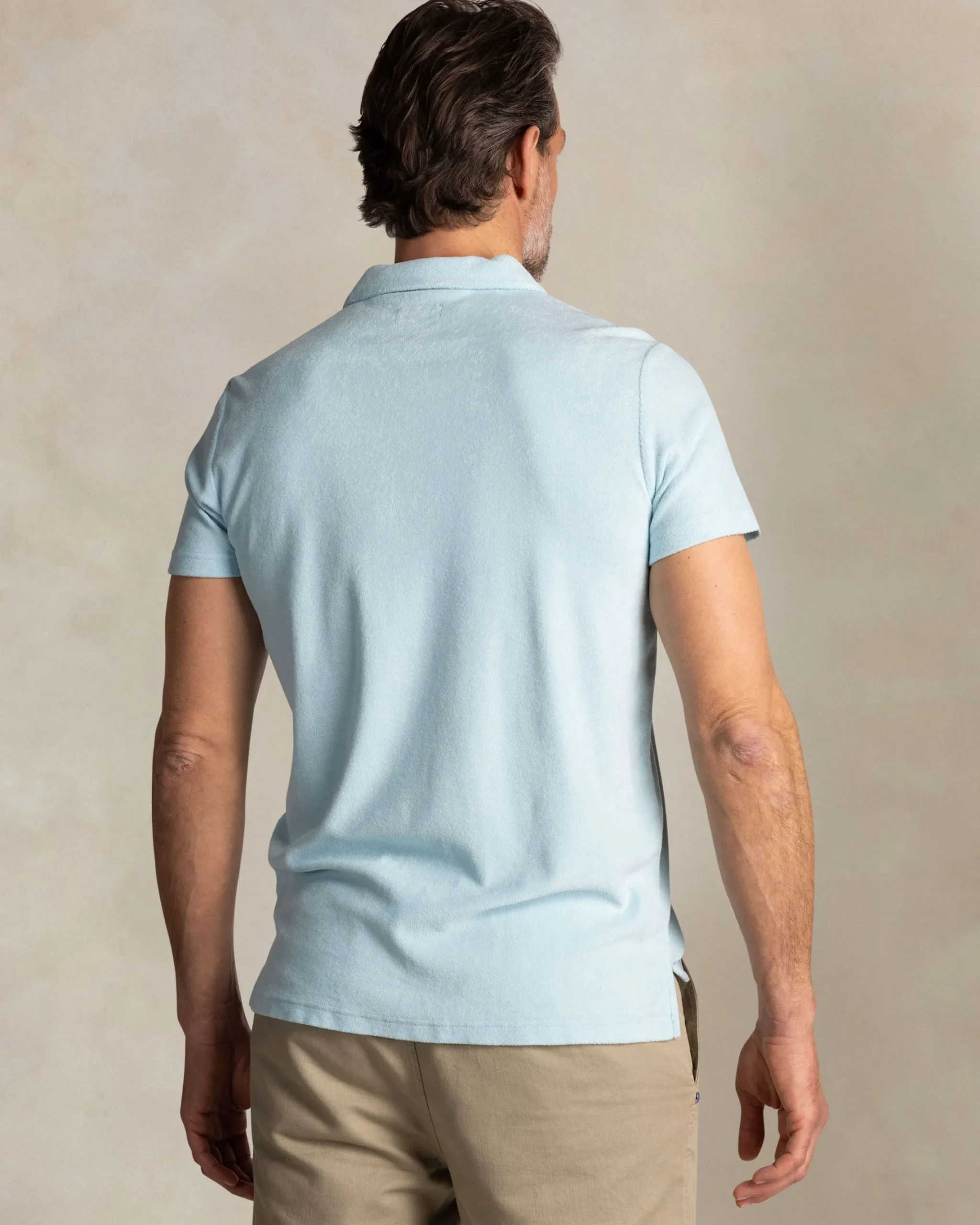 NZA New Zealand Auckland Lichtblauwe badstof polo