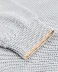 NZA New Zealand Auckland Lichtblauwe gebreide trui met halve rits -