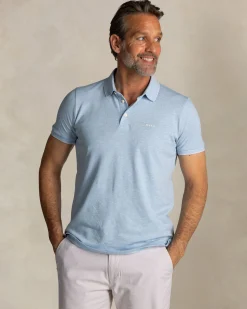 NZA New Zealand Auckland Lichtblauwe katoenen stretchpolo