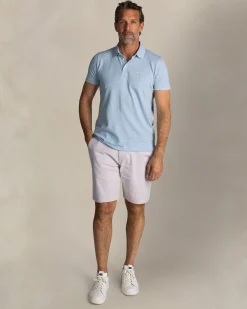 NZA New Zealand Auckland Lichtblauwe katoenen stretchpolo