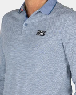 NZA New Zealand Auckland Lichtblauwe longsleeve polo