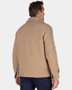 NZA New Zealand Auckland Lichtbruine korte wollen jas -