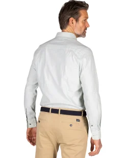 NZA New Zealand Auckland Lichtgroen effen katoenen overhemd