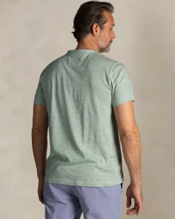 NZA New Zealand Auckland Lichtgroen linnen T-shirt