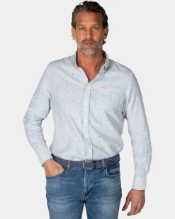 NZA New Zealand Auckland Lichtgroen overhemd met linnen