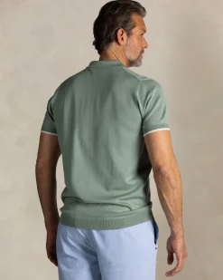 NZA New Zealand Auckland Lichtgroene gebreide polo