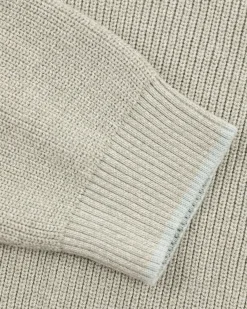 NZA New Zealand Auckland Lichtgroene gebreide trui met halve rits -