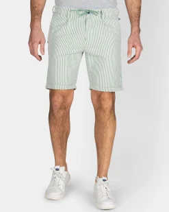 NZA New Zealand Auckland Lichtgroene gestreepte chino short