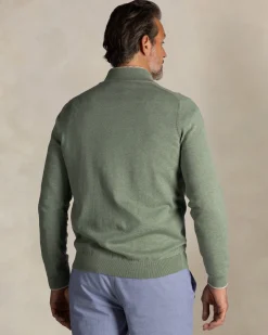 NZA New Zealand Auckland Lichtgroene katoenen half zip