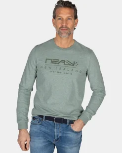 NZA New Zealand Auckland Lichtgroene katoenen longsleeve