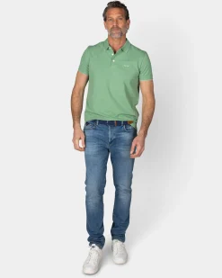 NZA New Zealand Auckland Lichtgroene katoenen polo