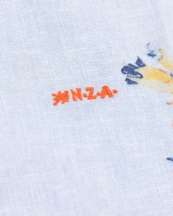 NZA New Zealand Auckland Linnen overhemd met bloemenprint -