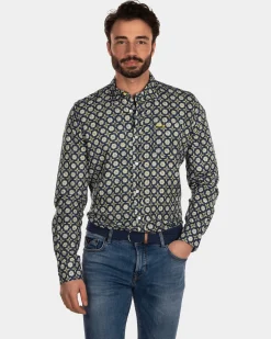 NZA New Zealand Auckland Linnen overhemd met bloemenprint -