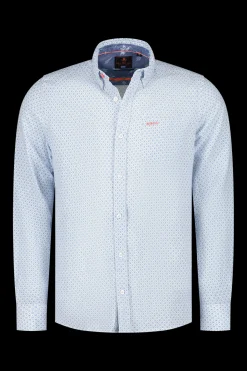 NZA New Zealand Auckland Linnen overhemd met stippen -