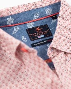 NZA New Zealand Auckland Linnen overhemd met stippen -