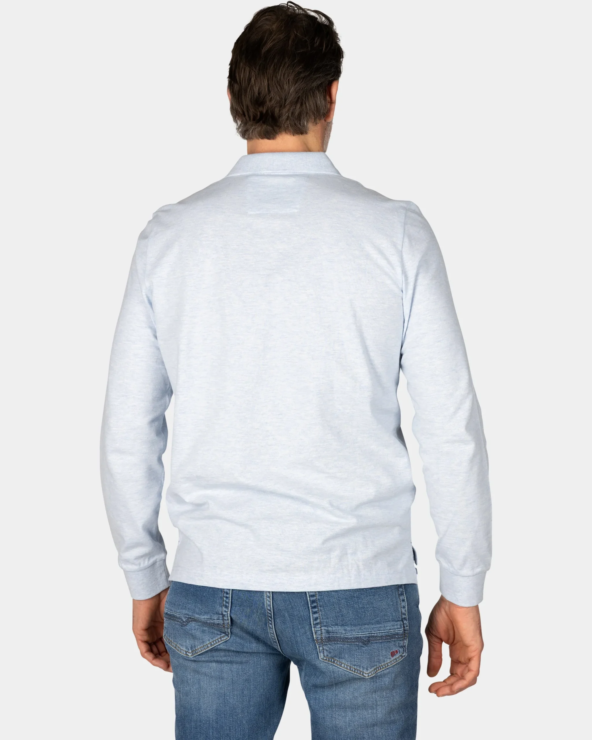 NZA New Zealand Auckland Longsleeve katoenen blauwe polo