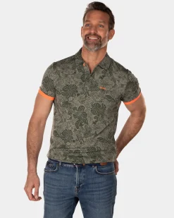 NZA New Zealand Auckland Lyocell bloemenprint polo -