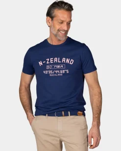 NZA New Zealand Auckland Marineblauw t-shirt