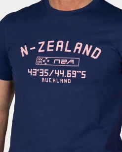 NZA New Zealand Auckland Marineblauw t-shirt