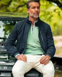 NZA New Zealand Auckland Navy bomberjack met stretch