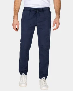 NZA New Zealand Auckland Navy chino met koord in de taille
