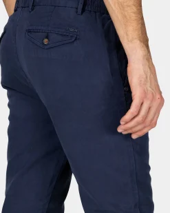NZA New Zealand Auckland Navy chino met koord in de taille