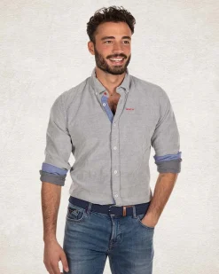 NZA New Zealand Auckland Navy corduroy overhemd -