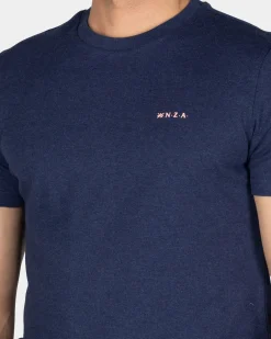 NZA New Zealand Auckland Navy effen t-shirt van organisch katoen