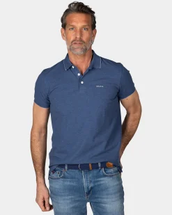 NZA New Zealand Auckland Navy katoenen polo