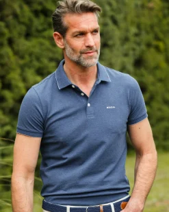 NZA New Zealand Auckland Navy katoenen polo