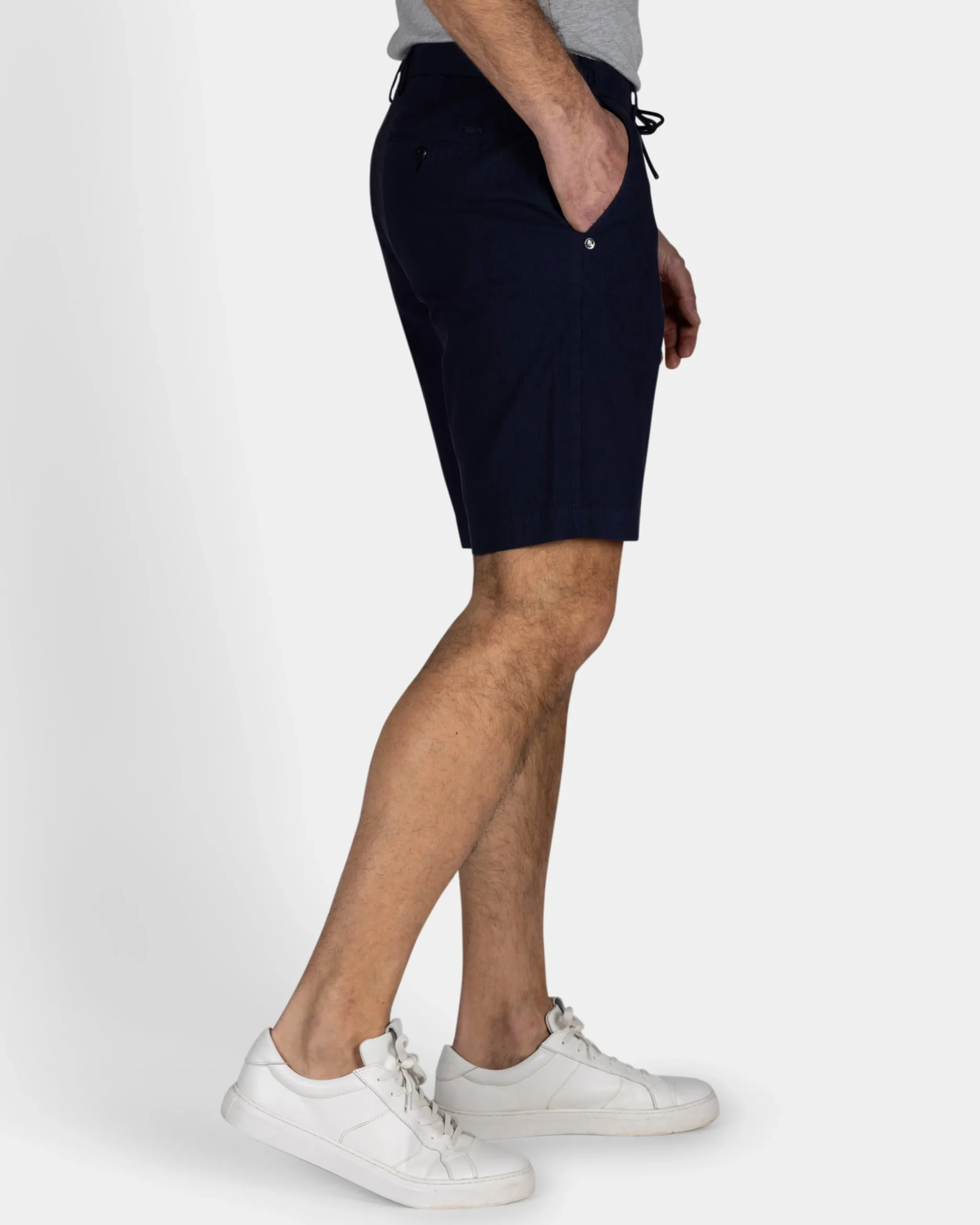 NZA New Zealand Auckland Navy katoenen short met stretch