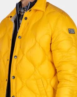 NZA New Zealand Auckland Okergele gewatteerde jas -