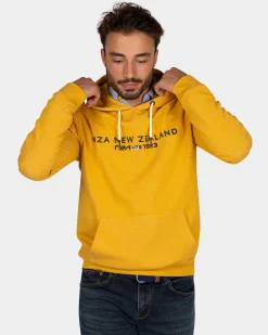 NZA New Zealand Auckland Okergele hoodie met logo -