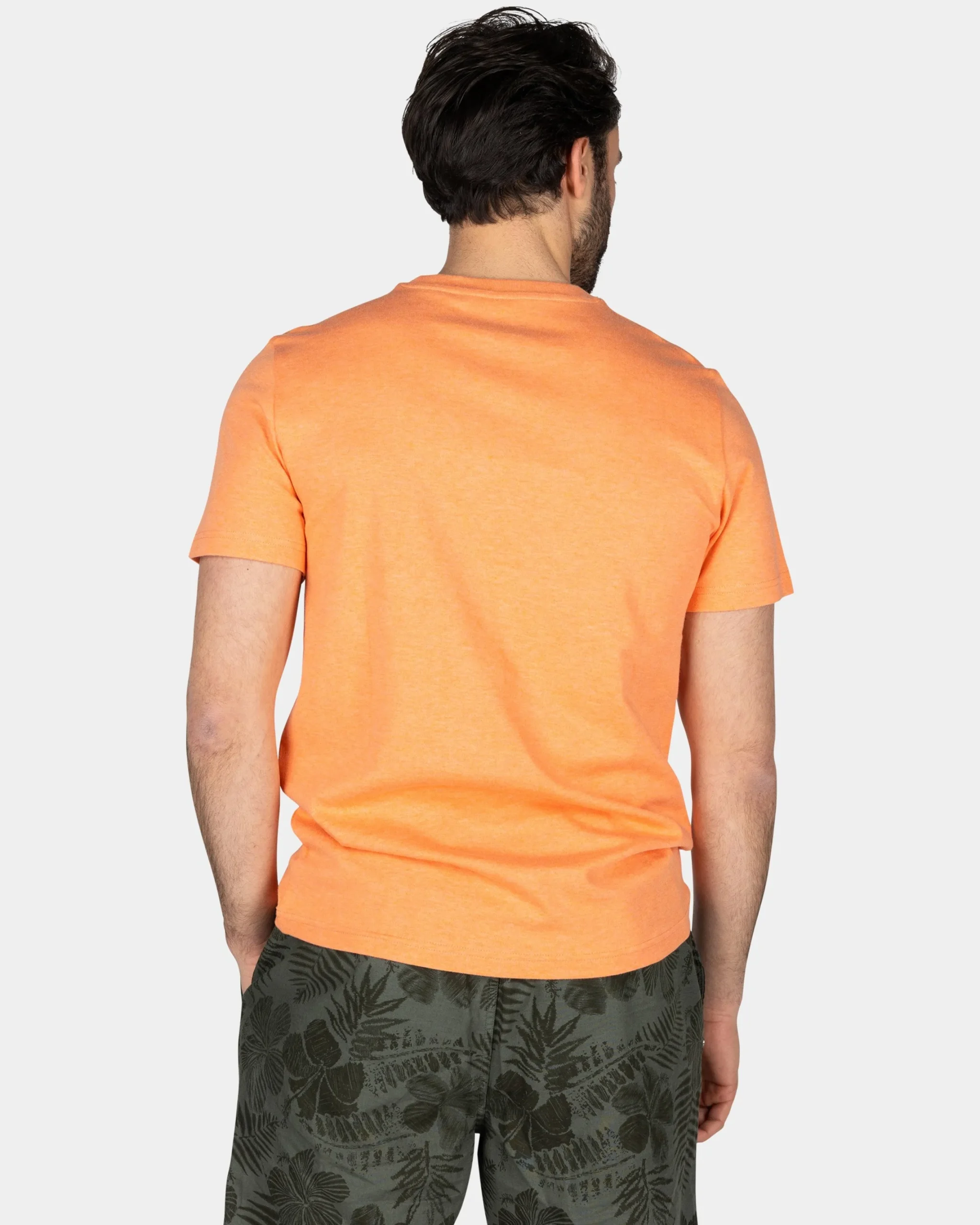 NZA New Zealand Auckland Oranje effen t-shirt van organisch katoen