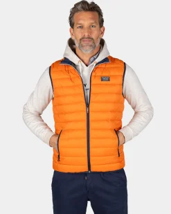 NZA New Zealand Auckland Oranje gewatteerde bodywarmer -