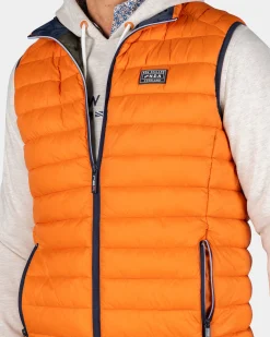 NZA New Zealand Auckland Oranje gewatteerde bodywarmer -