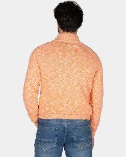 NZA New Zealand Auckland Oranje katoenen trui met halve rits