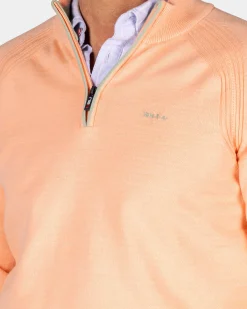 NZA New Zealand Auckland Oranje trui met halve rits